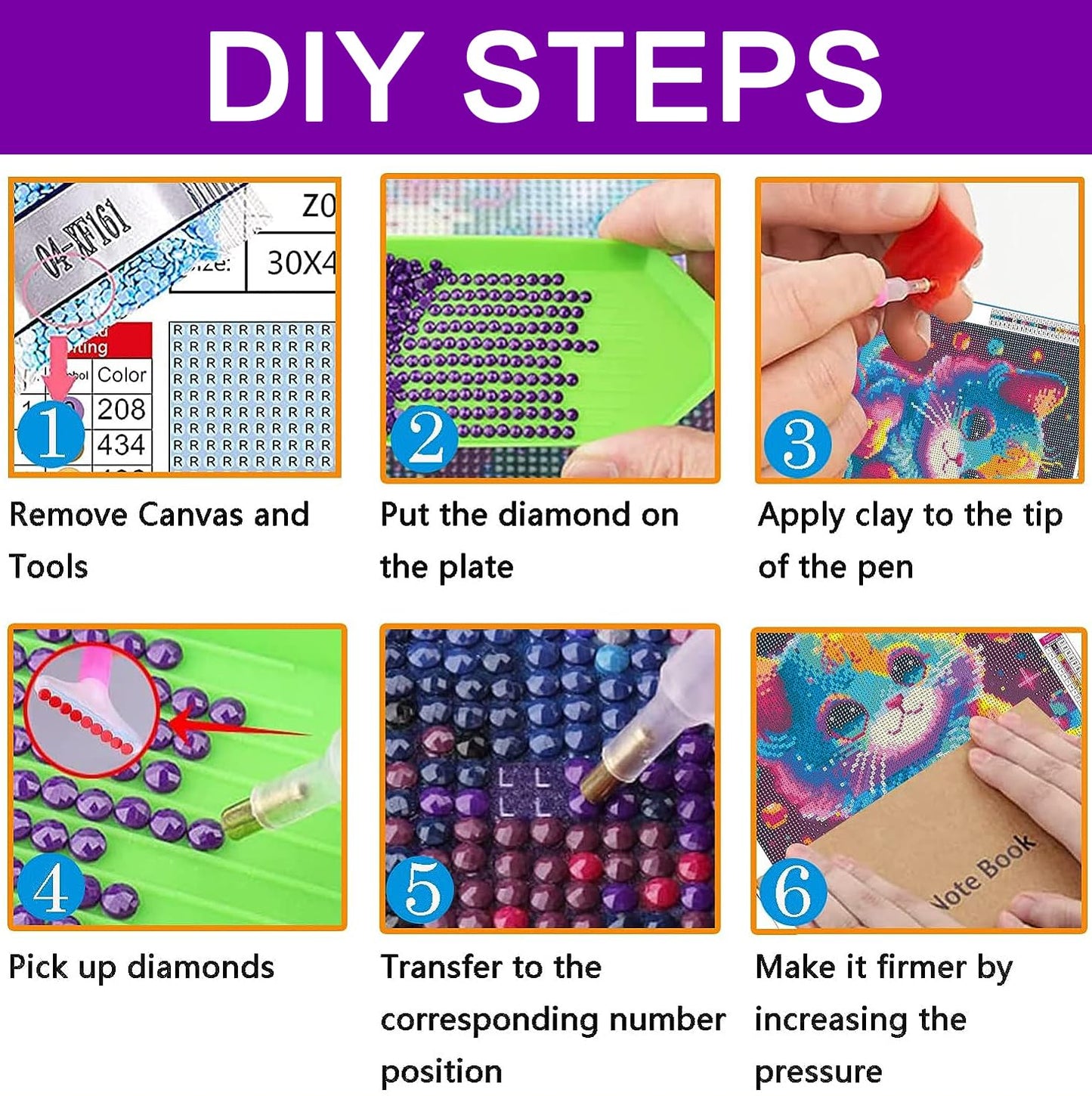 croshom Diamond Art Kits for Adults, 3 Packs Woman Diamond Painting Kits for Adults Beginners, 5D DIY Full Round Drill Gem Craft for Adult Gifts, Home Wall Decor 12" x 12"