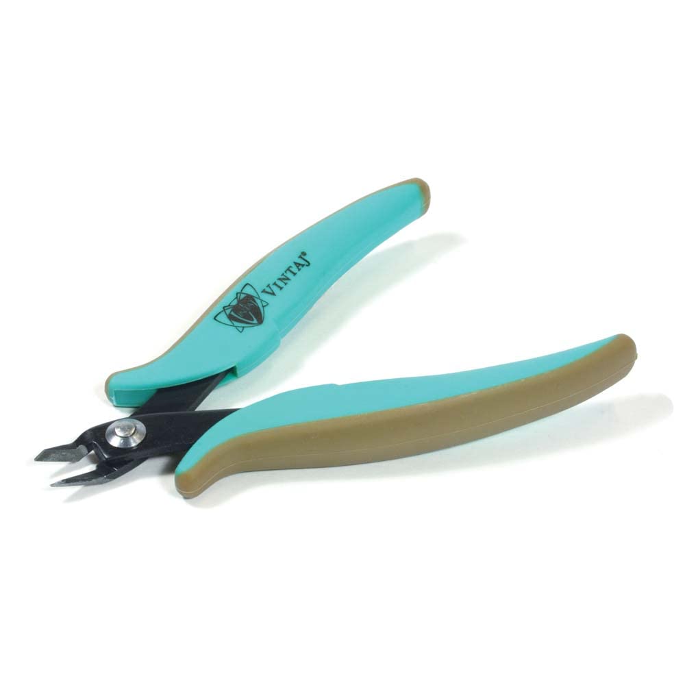 The Beadsmith Vintaj Semi-Flush Cutter – 5-Inches (127mm), Ergonomic Handle – Make Clean, Flush & Precise Cuts – Jewelry Making Tool for Creating Earrings, Bracelets & Necklaces