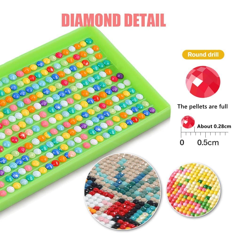 GemZono Adult 5D Diamond Painting Kits - 4 Pieces, Round Diamond Arts Painting Kit, DIY Beginner Black Cat Diamond Art Kit, Matisse Van Gogh Living Room Bedroom Decoration (11.8x15.7)