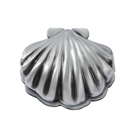 Vintage Shell Metal Binder Clip, Decorative Journal & Notebook Clips, Home Office Supplies Desk Organizer (Silver Clips)