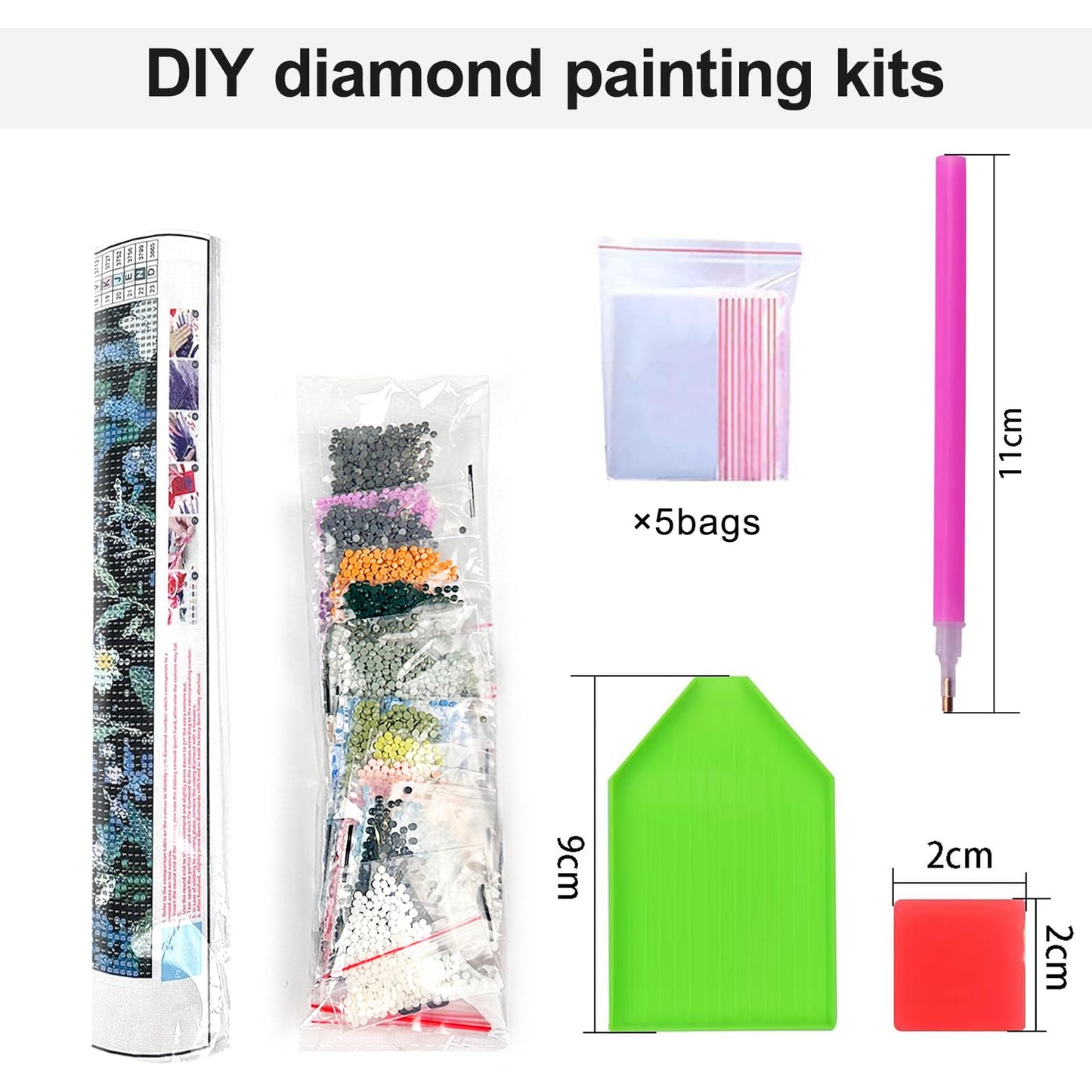 6Pcs Coastal Beachy Diamond Art Kits for Adults Beginners,Full Round Drill 5D DIY Blue Christian Diamond Painting Kits,Paint by Diamonds Dot Gem Art Crystal Easy, Funny Home Wall Decor&Gift-10x12in
