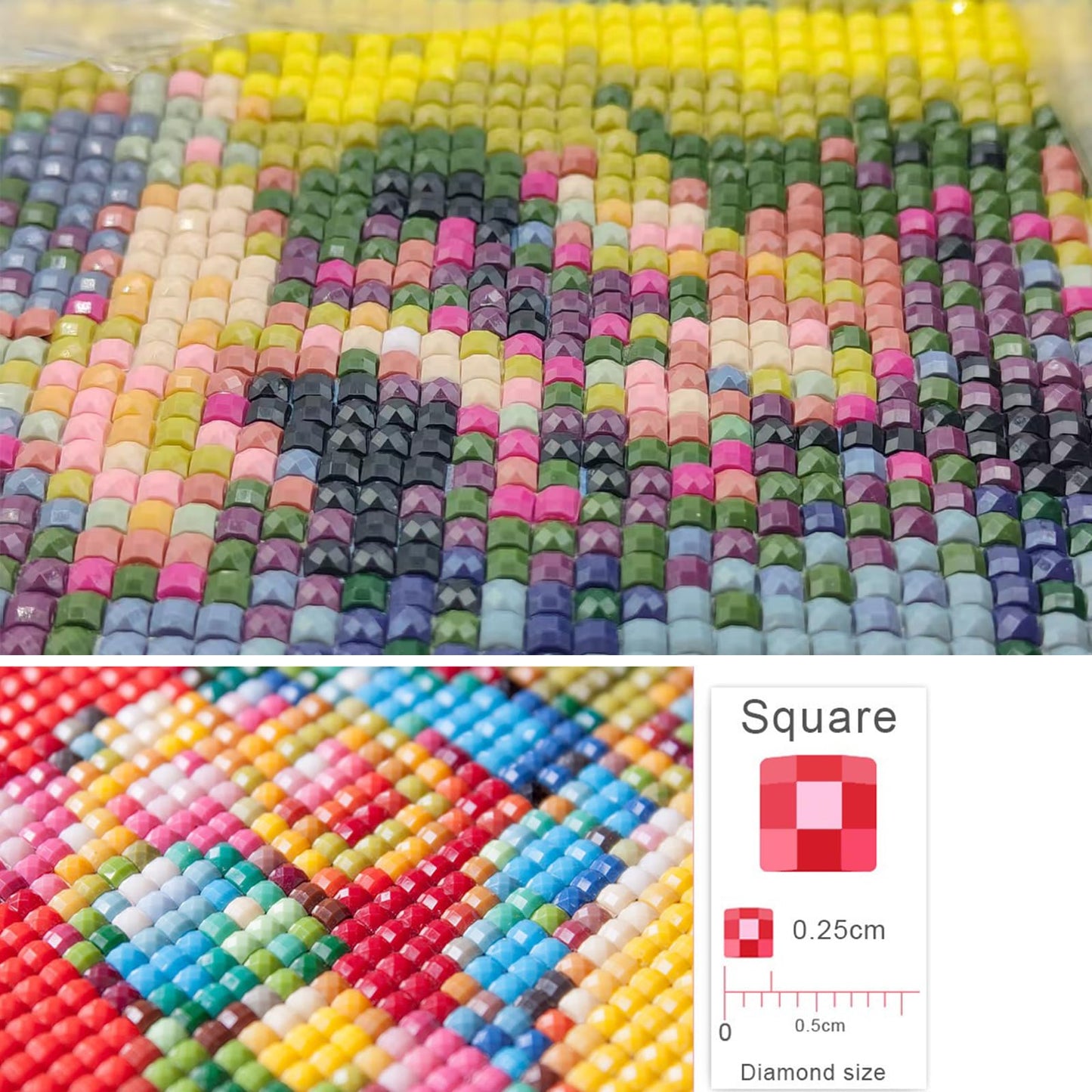 Lvmuu Sea Dolphin Diamond Art Kits for Adults, 5D DIY Full Drill Square Diamonds Painting Kit for Beginners Paint By Numbers Dot Shiny Beads Gem Art Craft Home Decor 16x16in