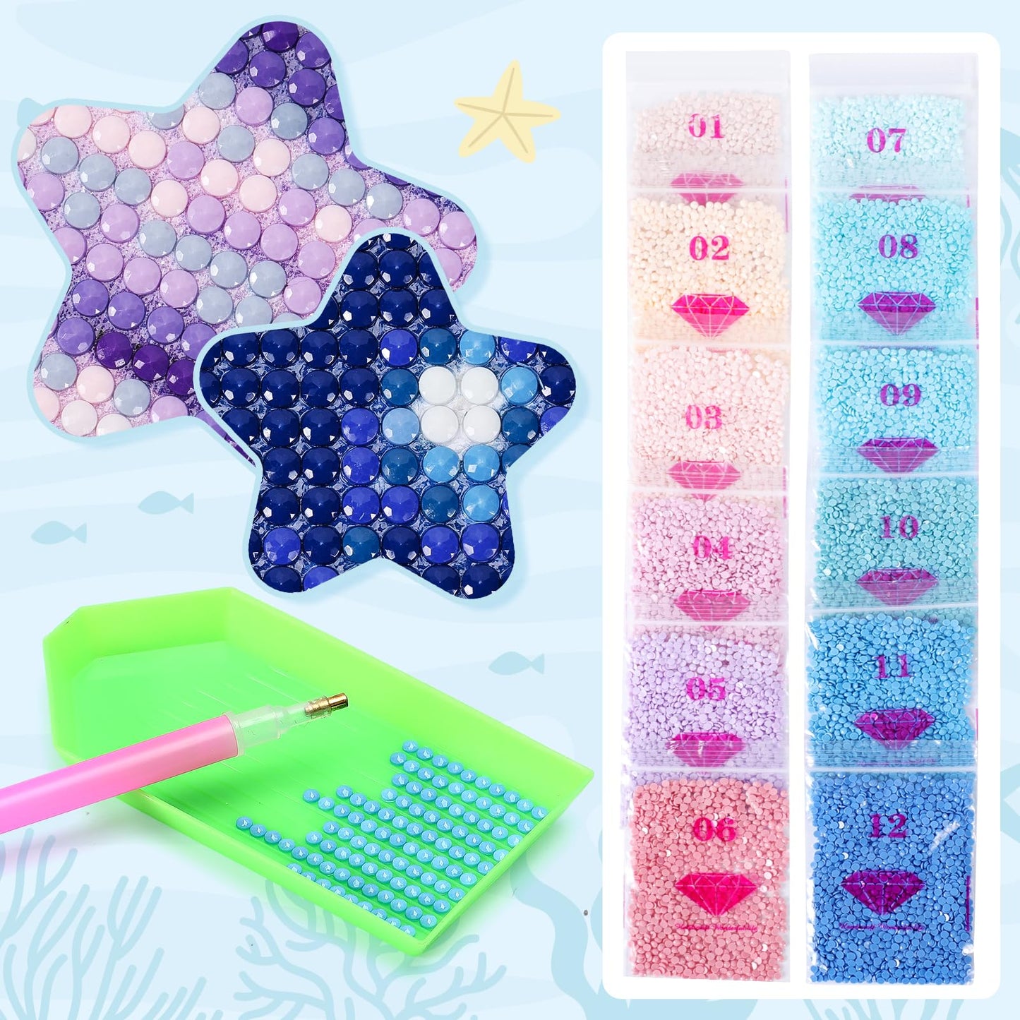 EATUKYIC Diamond Painting Kits for Adults Cartoon Animal Diamond Art DIY Rainbow Guinea Pig Full Drill Crystal Rhinestone Arts and Crafts, Gem Art Painting with Diamond Home Wall Decor 12x16 inch